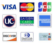 各種クレジットカードをご利用頂けます。